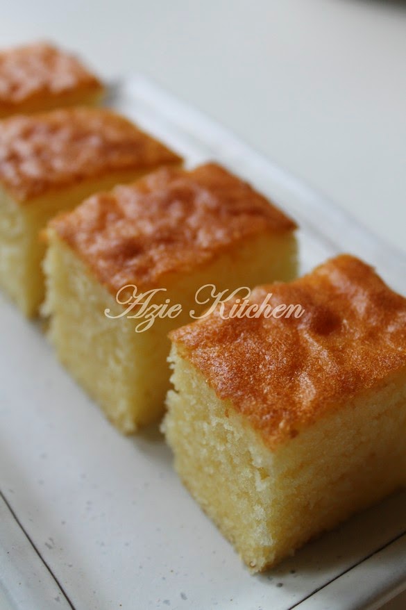 Moist Butter Cake Kegemaran Azie - Azie Kitchen