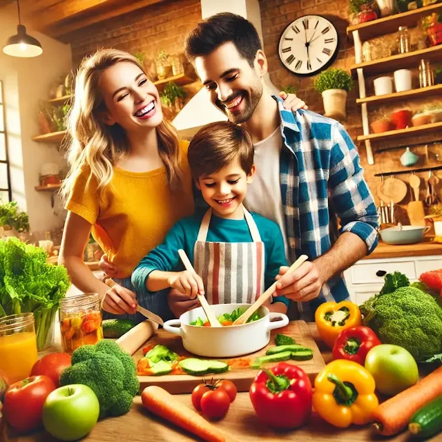 Teaching kids healthy eating