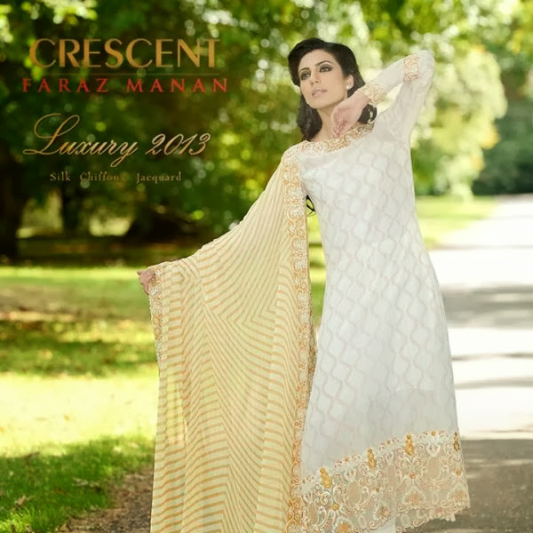 Crescent Stylish Formal Wear Winter Collection 2013-14 For Girls & Women By Faraz Manan