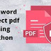 Password Protect PDF Using Python
