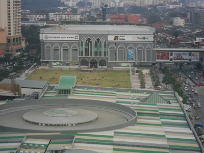 pemandangan dari bangunan taming sari bandaraya melaka