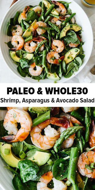 SHRIMP, ASPARAGUS AND AVOCADO SALAD