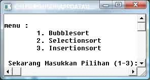 bubble sort,insertion sort,selection sort