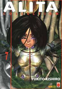 Alita Collection 7 - Marzo 2002 | ISSN 1591-9463 | CBR 215 dpi | Bimestrale | Fumetti | Manga | Seinen | Azione | Drammatico
Numero volumi : 11
Alita Collection è un manga scritto e disegnato da Yukito Kishiro, serializzato in Giappone dalla Shueisha e in Italia dalla Panini Comics.
La città volante di Salem, gettando i suoi rifiuti, forma sotto di se un'immensa piramide.
Attorno a questa enorme catasta ruotano le vicende della città discarica, popolata da uomini e cyborg ridotti alla disperazione e costretti a sopravvivere con gli scarti di un popolo che, solo per diritto di nascita, gode di condizioni di vita imparagonabilmente migliori.
La storia prende il via quando, proprio in quell'ammasso di rottami, il cyberdottore Ido trova una testa femminile ancora funzionte che decide di ricostruire.
La «ragazza», battezzata Alita dallo stesso medico in quanto priva di memoria, durante lo scontro con un altro cyborg, riesce ad usare istintivamente il panzer kunst: una potentissima arte marziale che solo i cyborg possono usare. Cominciano così le avventure di Alita, l'angelo della battaglia.
Il fumetto ha un'avvio decisamente banale e scontato. Col passare degli episodi (faccio notare che comunque è diviso in saghe ben distinte) il background e le personalità verranno sviluppate. Il cast si arricchirà sia di nuovi ed interessanti protagonisti e le vicende ci porteranno a vedere non solo la città discarica ma tutto il mondo che le sta intorno.
L'autore, al momento di realizzare il seguito, ha deciso di ripudiare la parte finale (un volume ambientato a Salem) per svilupparlo in altro modo pertanto il finale di Alita Collection è diverso rispetto a quello della prima edizione.
(L'ultimo volume della prima edizione è stato tagliato dall'autore per permettere l'agganciamento con il seguito, «Alita Last Order»).