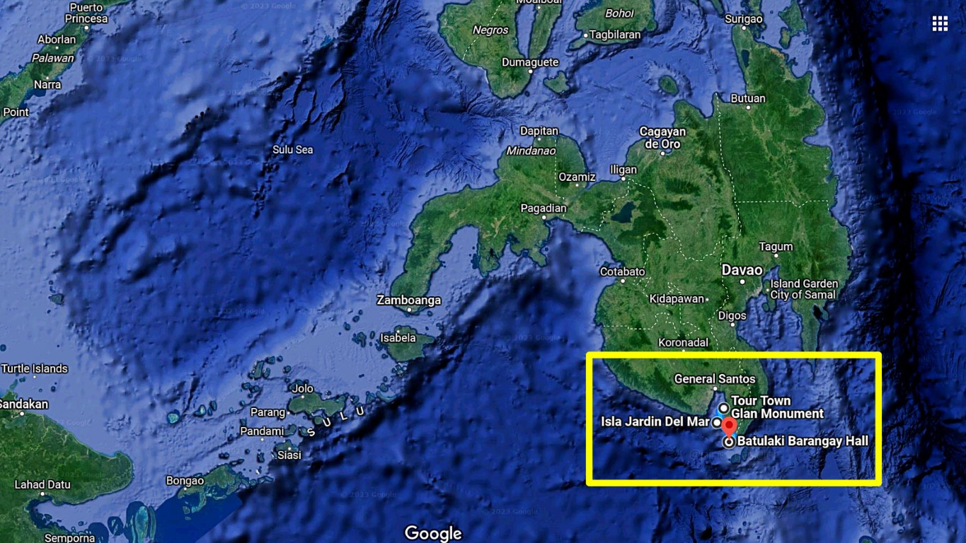 map of Mindanao showing the location of Sarangani province