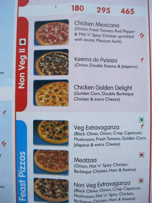 dominos pizza menu. Dominos Pizza - Seven