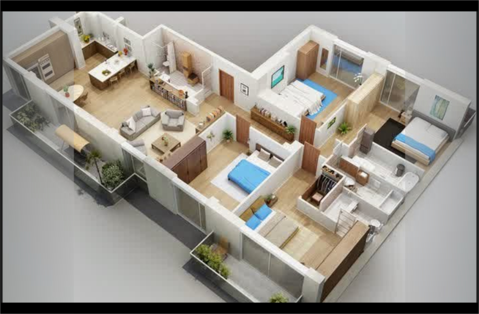  desain  rumah  2019 Rumah  Minimalis  Bentuk  L  Images