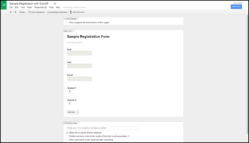 Registration form (Google Form).
