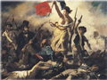 Pintura de Eugene Delacroix - La libertad guiando al pueblo