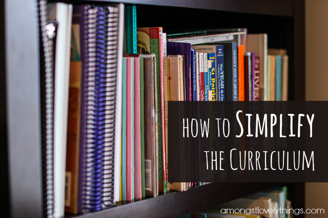 How to Simplify the Curriculum