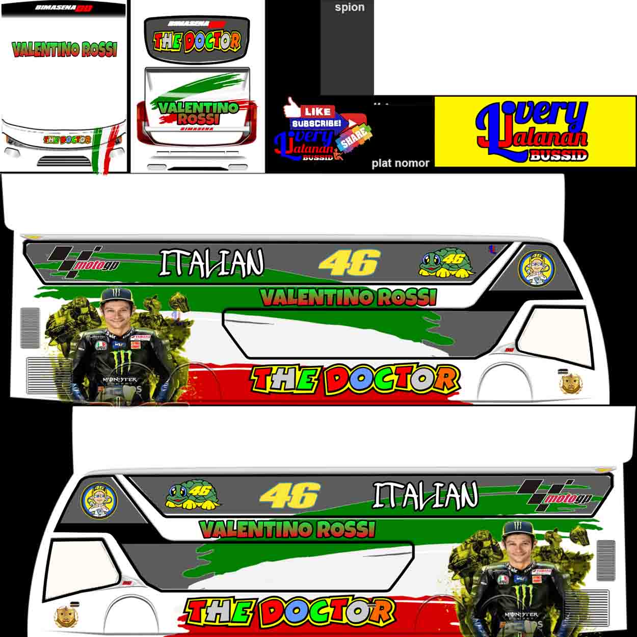 livery bussid balap terbaru