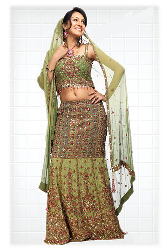 Indian Ghagra Choli for Brides Posted by August at 1150 AM 0 comments