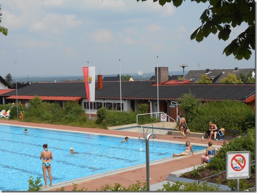 solar heated pool