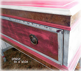 Antique Stand Makeover via http://deniseonawhim.blogspot.com