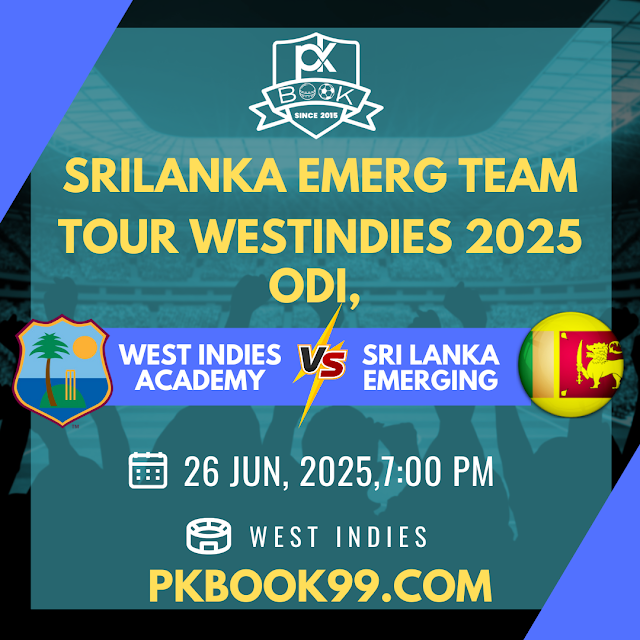 🌴 West Indies Academy vs Sri Lanka Emerging