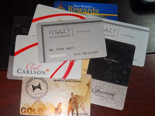 Club Carlson Hilton Hyatt Fairmont Best Western loyalty cards
