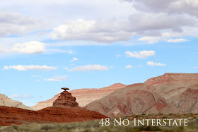 48 No Interstate back roads cross country coast-to-coast road trip Utah red rock Mexican Hat