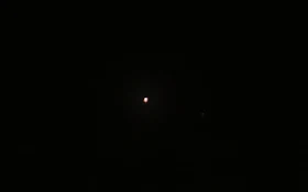 נוגה ומאדים החיוור (מימין ומתחת לנוגה) 22/02/2015