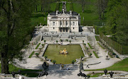 Castle Herrenchiemsee: a replica of Louis XIV's palace in Versailles, France (linderhof )