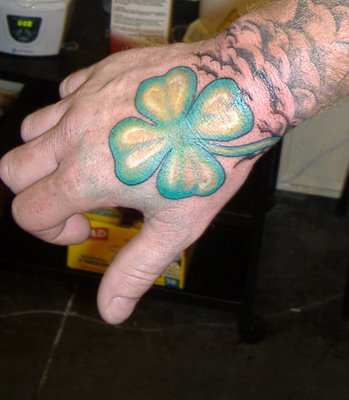 Clover tattoos look fabulous on any part of the body and blend nicely with 