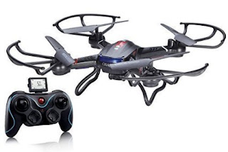 Holy Stone F181 RC Quadcopter Drone with HD Camera RTF 4 Channel 2.4GHz 6-Gyro Headless System, Black