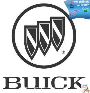Buick logo cnc dxf. Free download.