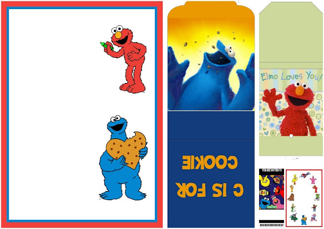 Sesame Street Free Printable Candy Wrappers. 