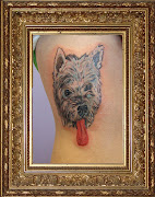 dogs portrait . lettere tatuaggi, farfalla tatuaggio