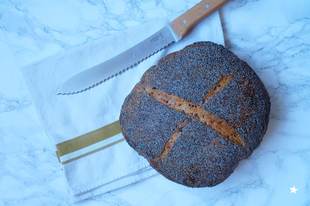 pain levain fenouil pavot graines fait maison