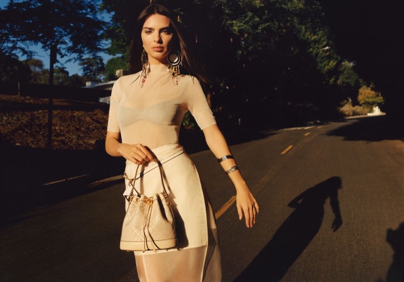 Emily Ratajkowski Fronts Tory Burch Spring 2023 Campaign.