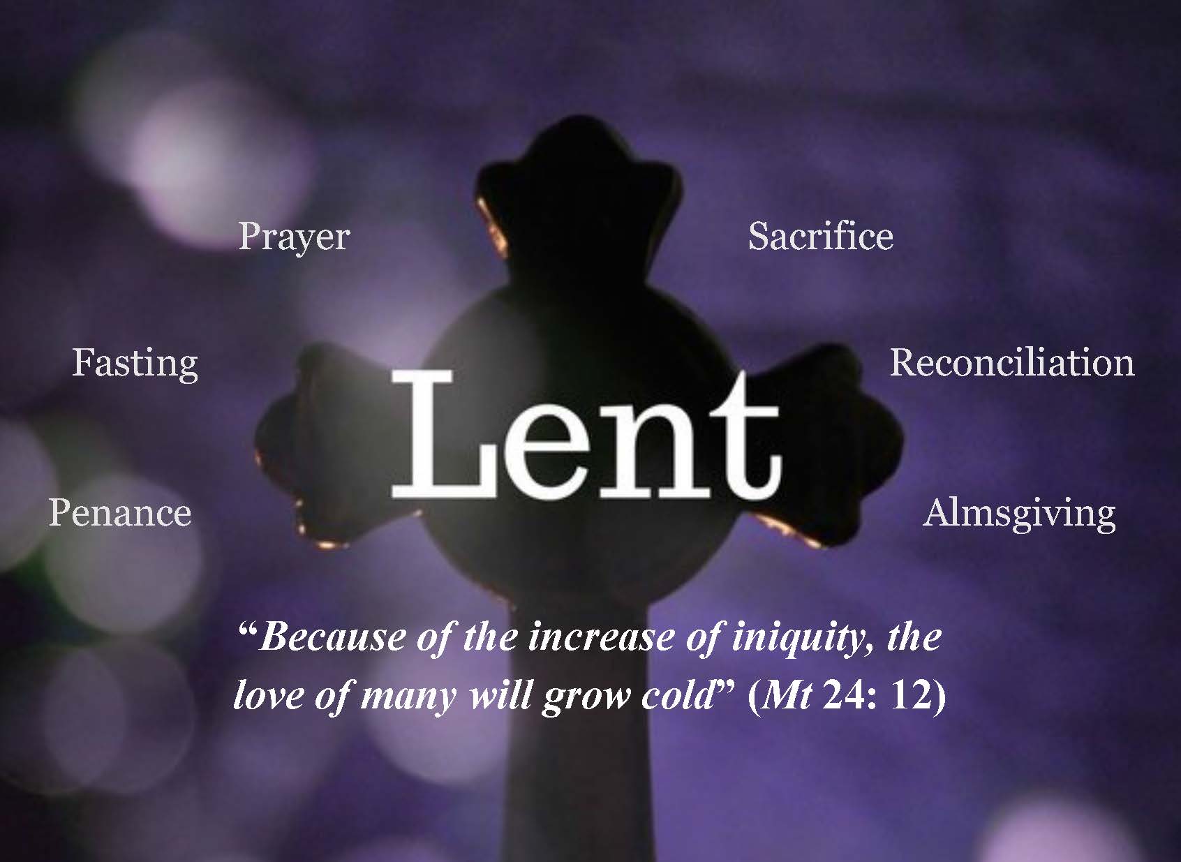 All about Lent (personal note) Jo's Journal