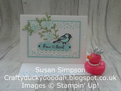 Stampin' Up! UK Independent  Demonstrator Susan Simpson, Craftyduckydoodah!, Petal Palette, Coffee & Cards Project February 2018, Supplies available 24/7 from my online store, 