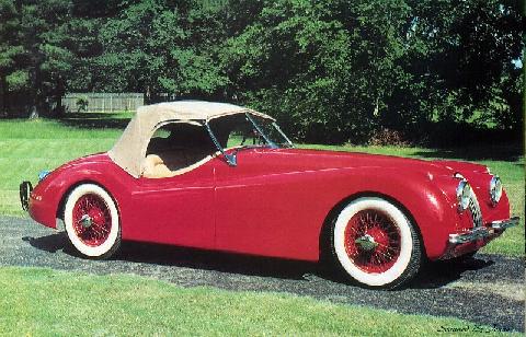 '54 Jaguar XK 120who needs a man when you could have a date with that