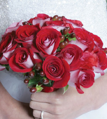 Red Rose Wedding Bouquet From Ariston Florists