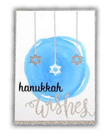 Hero Arts Hanukkah Wishes Card by Understand Blue