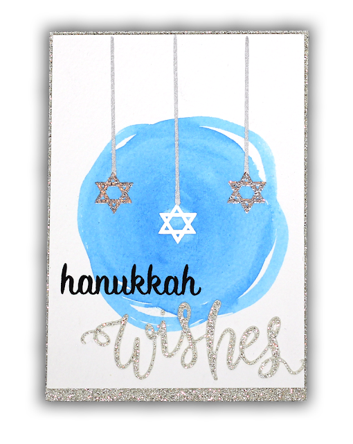 Hero Arts Hanukkah Wishes Card by Understand Blue