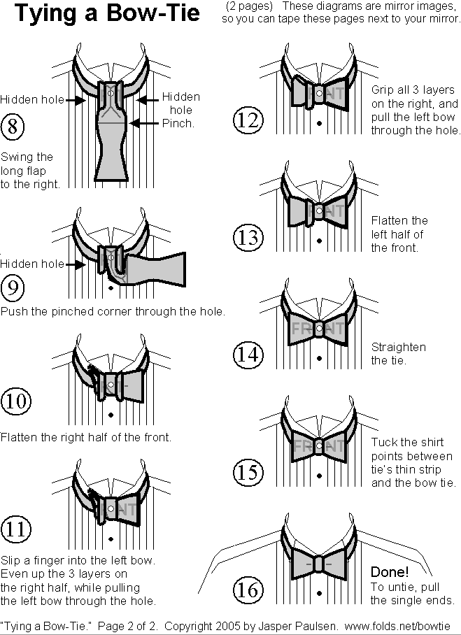 More picture and video for HOW TO TIE A BOW TIE .