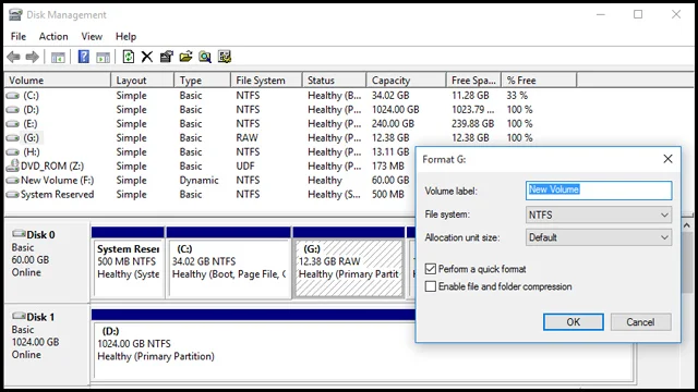 إصلاح-البارتيشن-وتحويله-من-RAW-إلى-NTFS