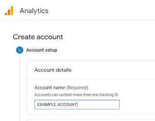 Google Analytics Blogger account setup