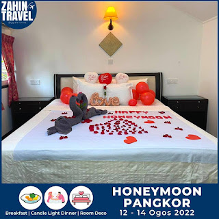 Pakej Honeymoon ke Pulau Pangkor Perak 3 Hari 2 Malam pada 12 - 14 Ogos 2022