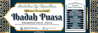 Desain Banner Puasa Ramadhan 1445 H