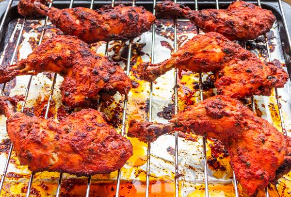 RESEPI AYAM TANDOORI SIHAT TANPA PERWARNA TAMBAHAN - JOM 