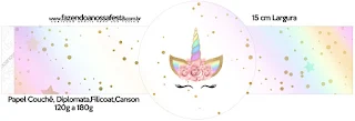 Unicorn and Rainbow: Free Party Printables. 