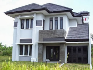 warna rumah minimalis 2 lantai