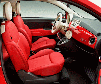 New Fiat 500 interior Posted by 500blog at 831 AM