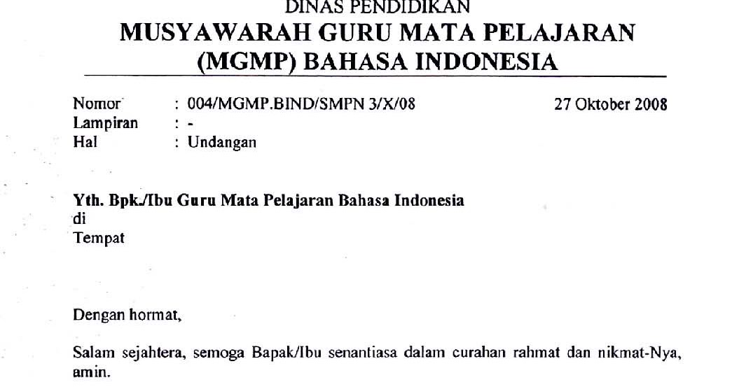 Temukan Pengertian Pengertian Surat Undangan