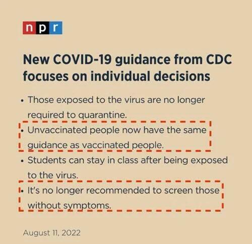 It's Over: CDC Says People Exposed To COVID No Longer Need To Quarantine