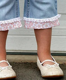 Fabric and Lace Cutoffs