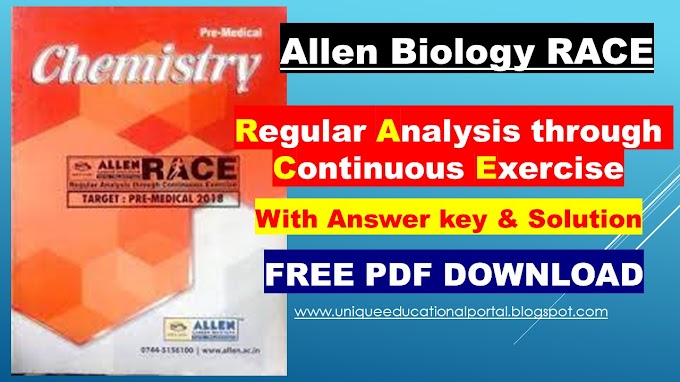 Allen Inorganic Chemistry RACE PDF - With detailed Solutions - Free Download