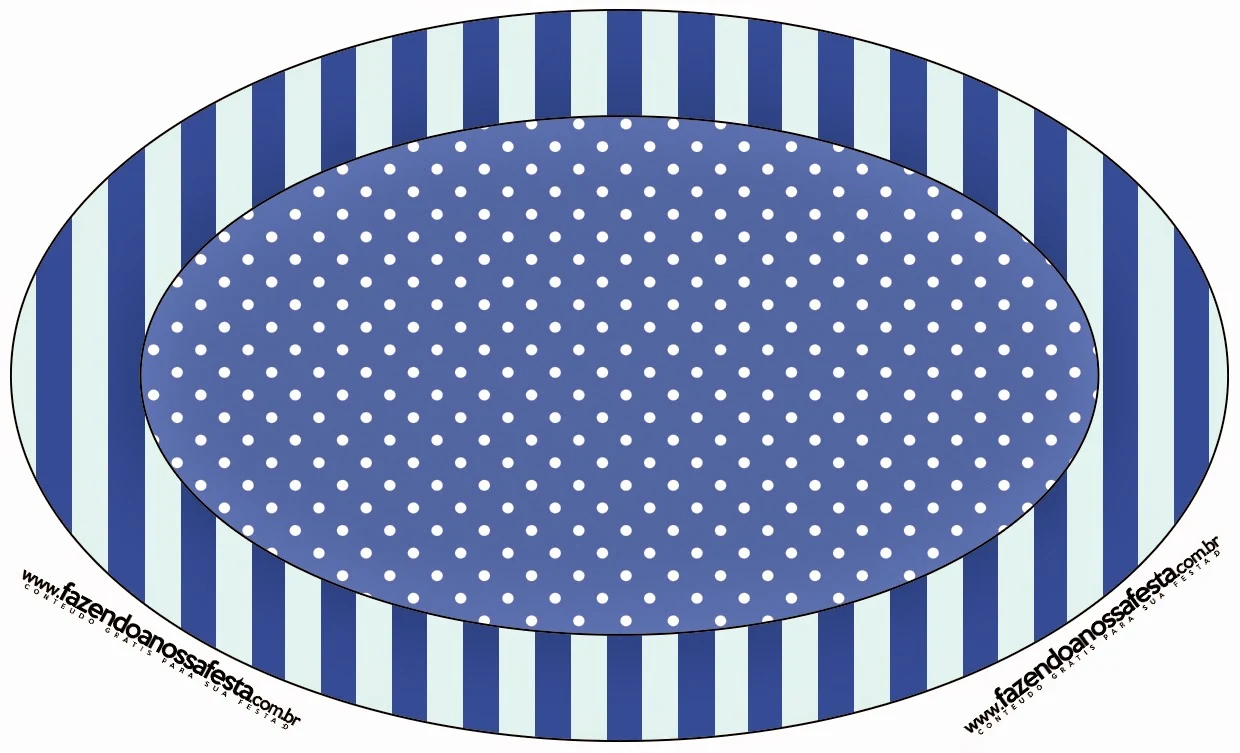 Free Printable Candy Bar Labels for a blue stripes and white polka dots.